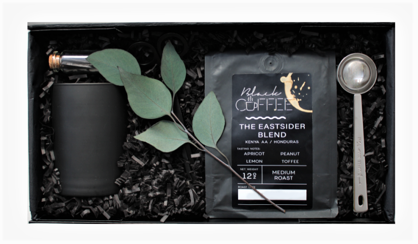 Fresh Roasted Coffee, Candle, Gift Box_Black